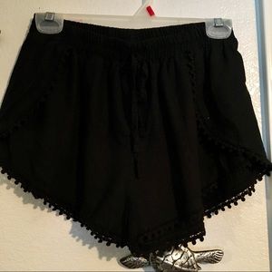 Crochet lined drawstring short